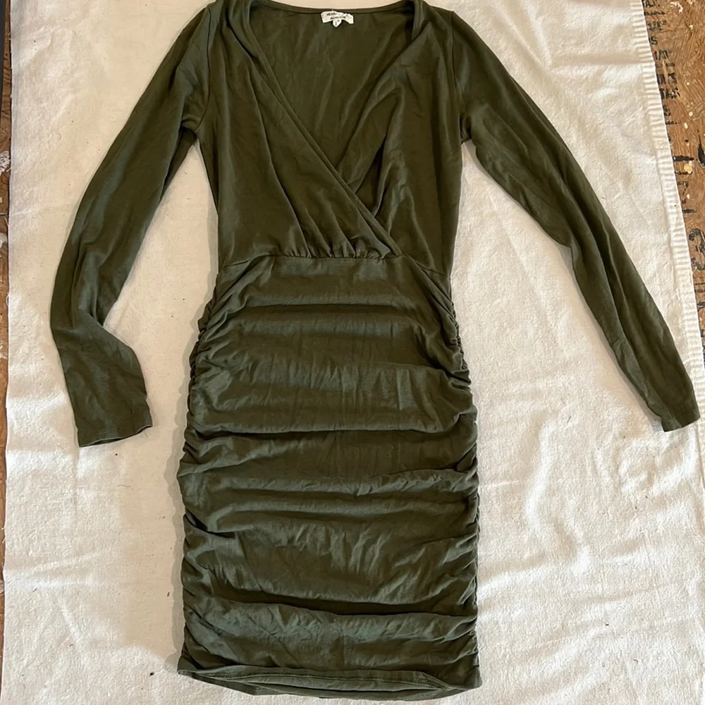 Size small olive dress by hearts & hips - Picture 1 of 4